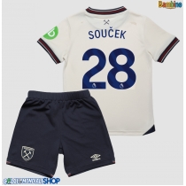 Maglie da calcio West Ham United Tomas Soucek #28 Seconda Maglia Bambino 2025-26 Manica Corta (+ Pantaloni corti)